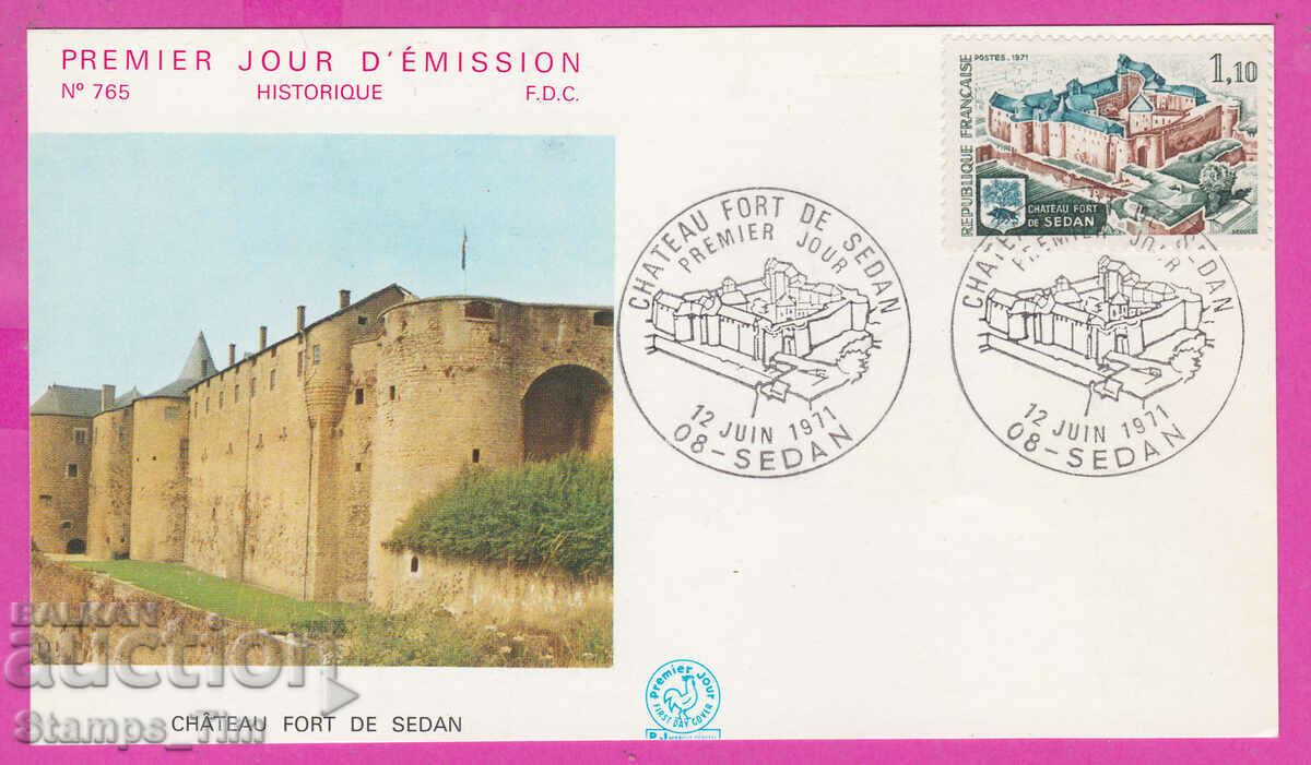 305800 / France FDC PK 1971 Fortified Castle Sedan