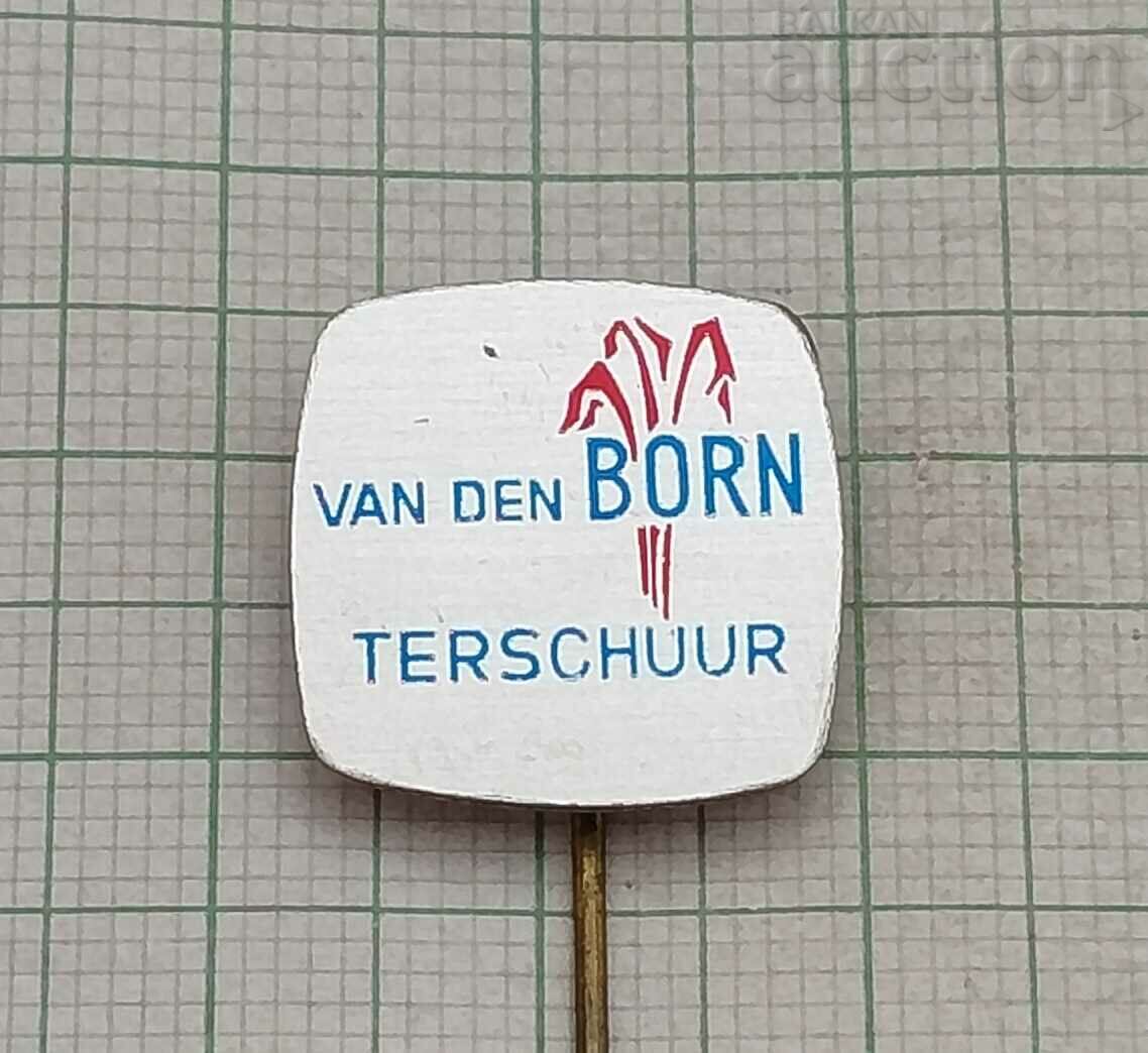 VAN DEN BORN TERSCHUUR НИДЕРЛАНДИЯ ЗНАЧКА