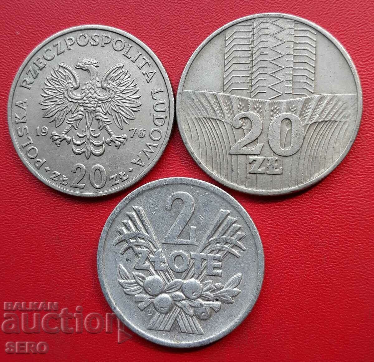 Poland-lot 3 coins