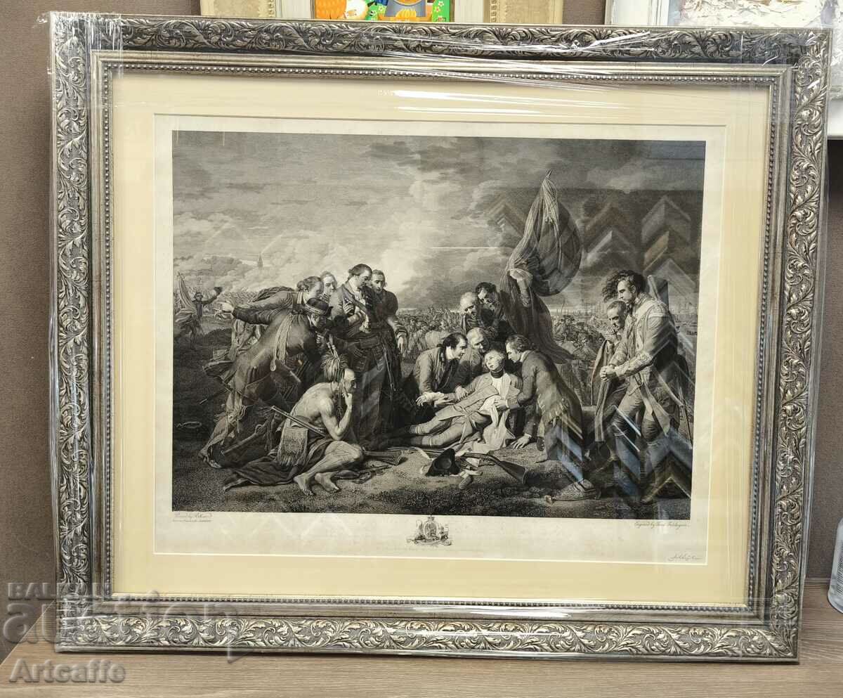 Old engraving etching