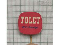 TOLET WC PREGĂTIȚI BADGE PUBLICITATE