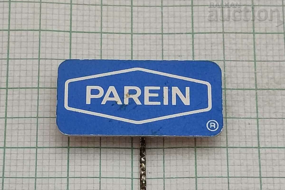 PAREIN FOOD LOGO ADVERTISING BADGE