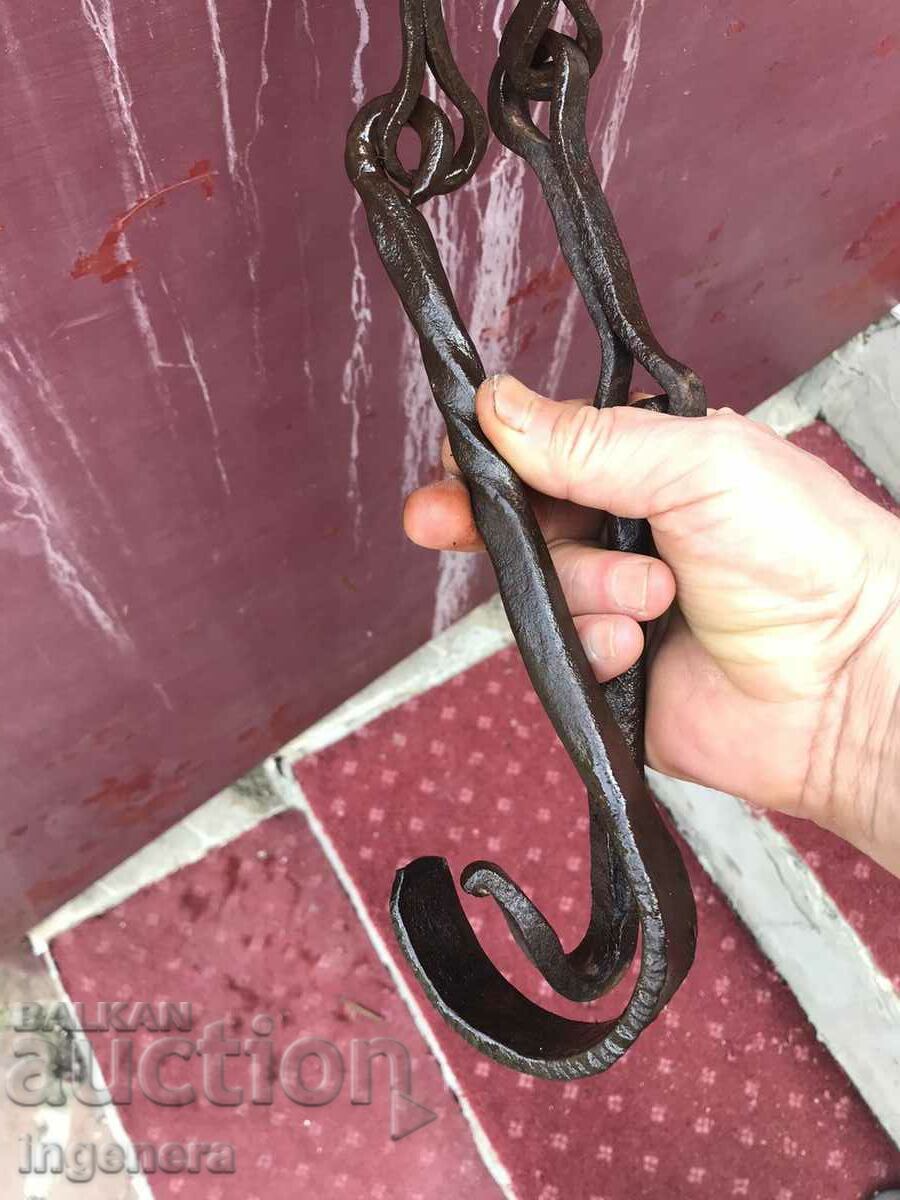 FIREPLACE CHAIN OLD FORGED RENAISSANCE CHAIN - 5 FIREPLACE CHAIN OLD FORGED RENAISSANCE CHAIN - 5