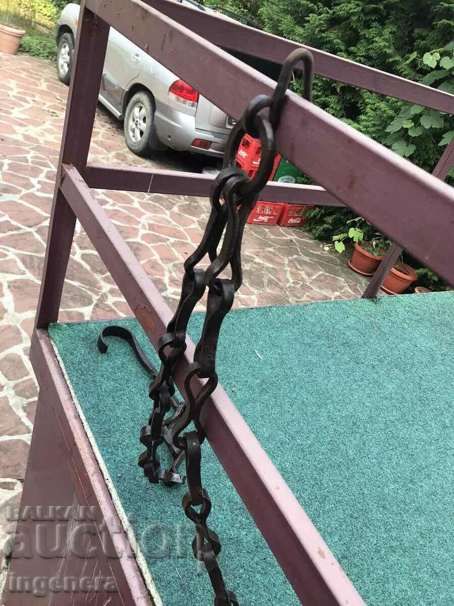 FIREPLACE CHAIN OLD FORGED RENAISSANCE CHAIN - 6 FIREPLACE CHAIN OLD FORGED RENAISSANCE CHAIN - 6