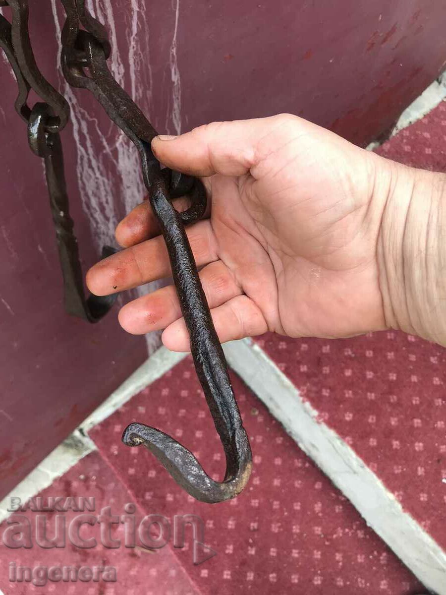 FIREPLACE CHAIN OLD FORGED RENAISSANCE CHAIN - 7 FIREPLACE CHAIN OLD FORGED RENAISSANCE CHAIN - 7