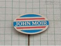 JOHN MOIR FOOD ADVERTISING BADGE .