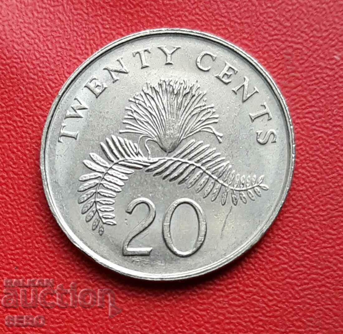 Singapore-20 cents 2006