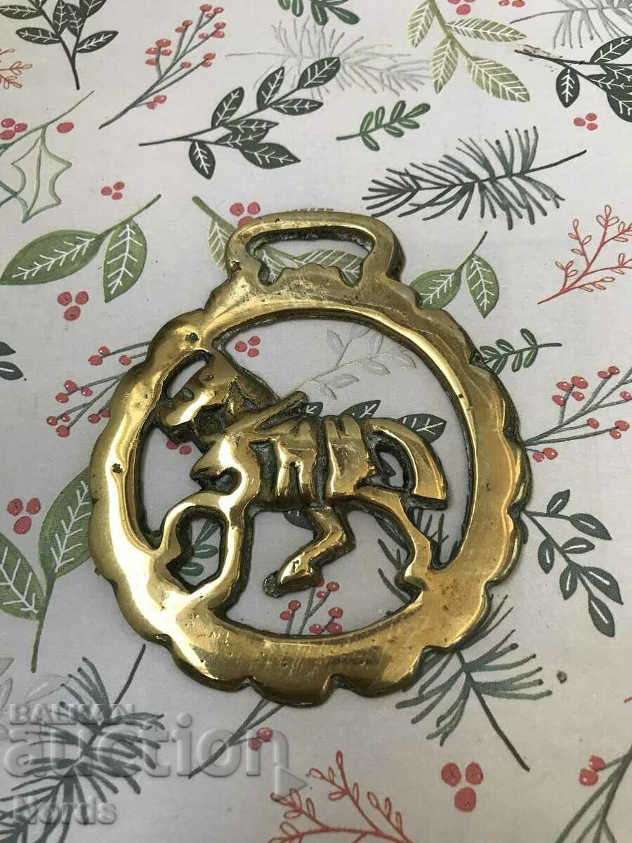 Brass medallion