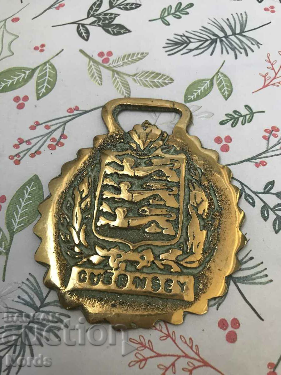 Brass medallion