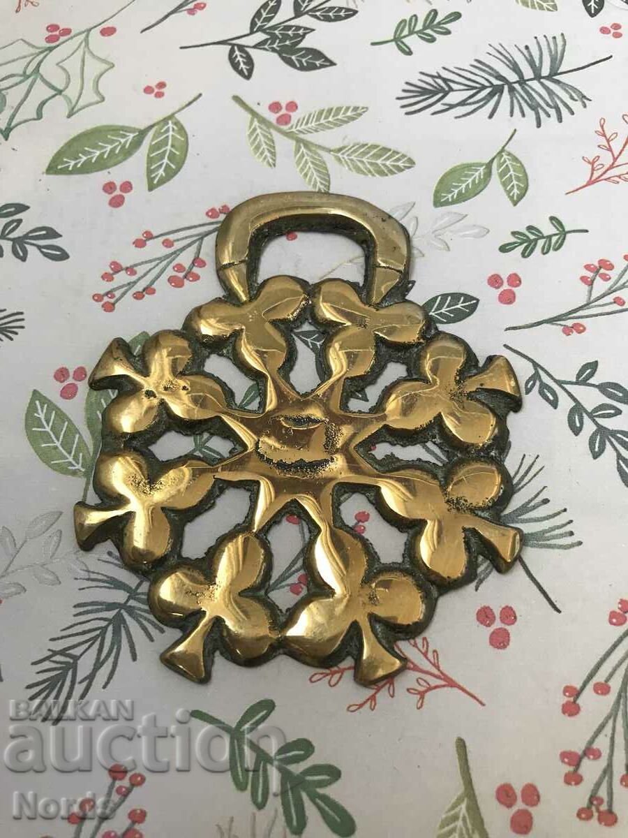 Brass medallion