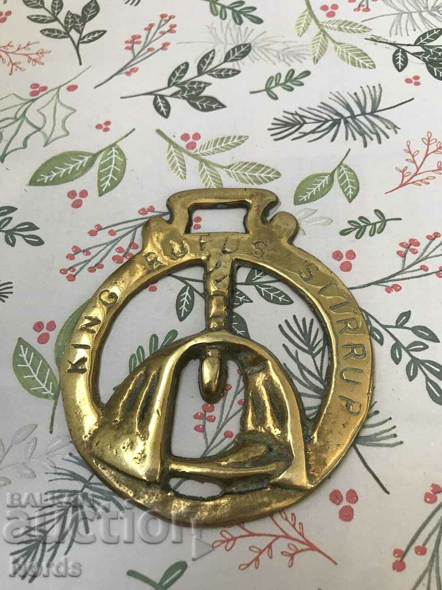 Brass medallion