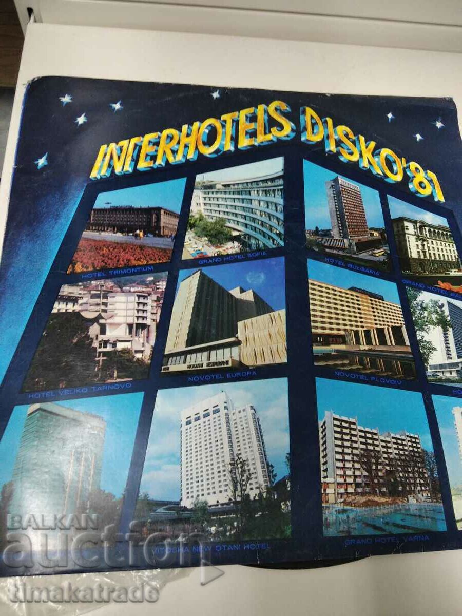 Plate BTA 1989 Interhotels Disko 81