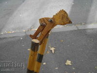 OLD WOODEN TOY GYMNAST