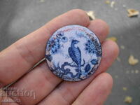 OLD ENAMEL BROOCH ENAMEL