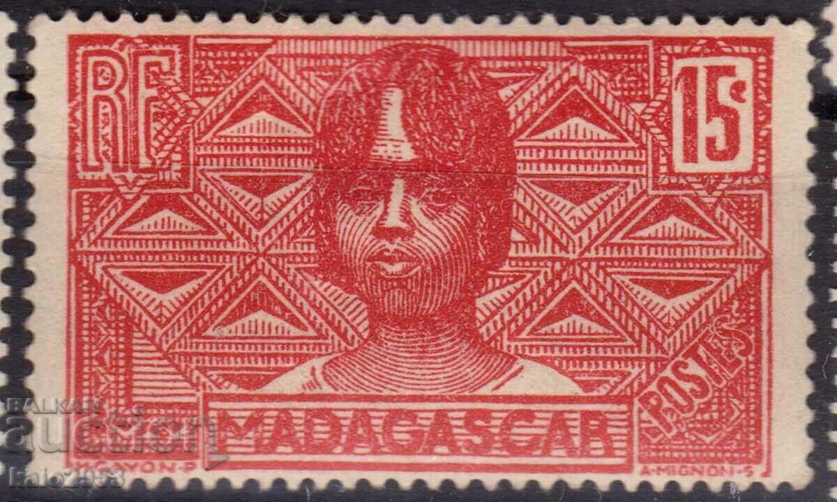 France/Madagascar-1930-Regular-Native Woman,MLH