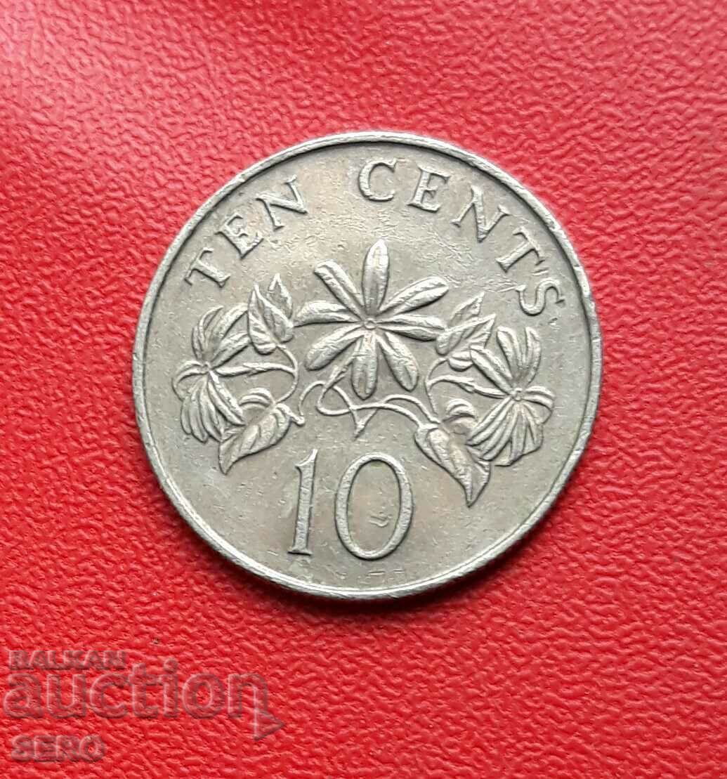 Singapore-10 cenți 1988