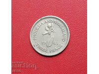 Rhodesia and Nyasaland-3 pence 1963