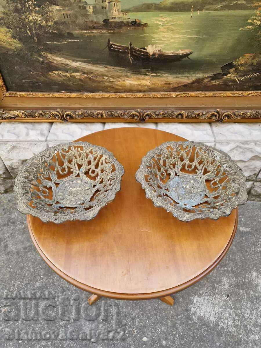 A pair of lovely antique Belgian bowls with price 77.00 BGN | € 39.37 A pair of lovely antique Belgian bowls with price 77.00 BGN | € 39.37