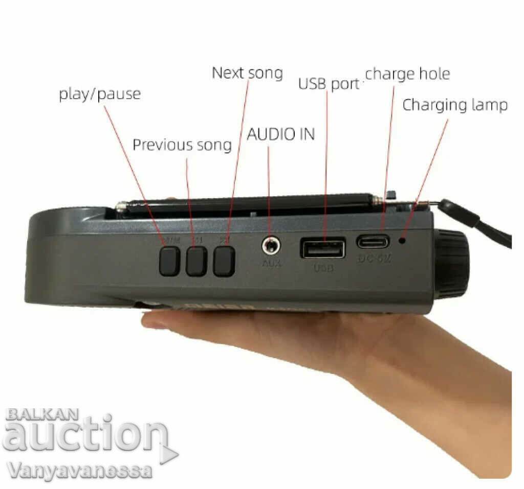 Multifunctional desktop Bluetooth radio and audio with price 34.90 BGN | € 17.84 Multifunctional desktop Bluetooth radio and audio with price 34.90 BGN | € 17.84