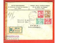 BULGARIA TRAVELED R PLIC SOFIA PRAGA 1936 STICKER 3 BANK