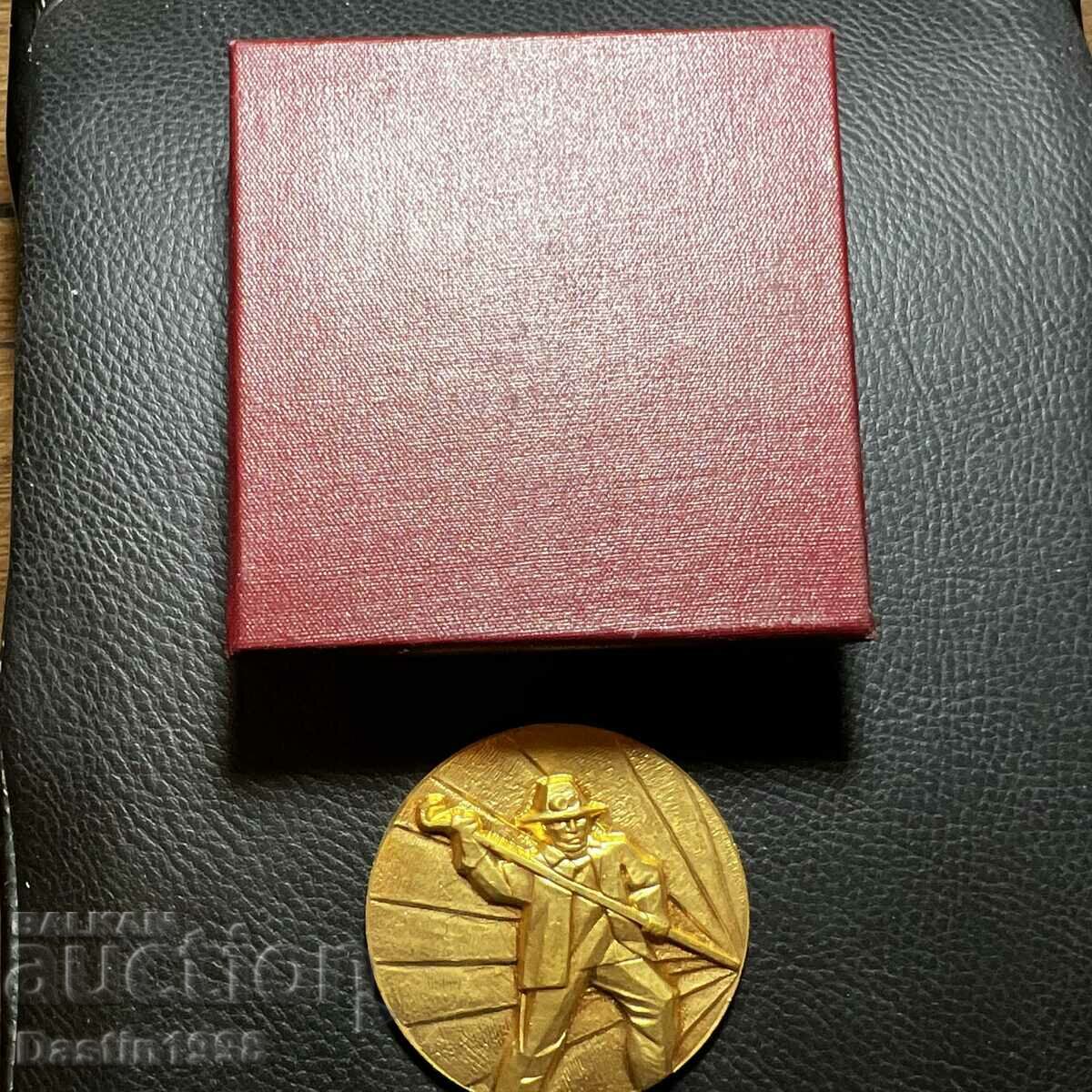 RARE SOFIA METALLURGY MEDAL PLAQUE