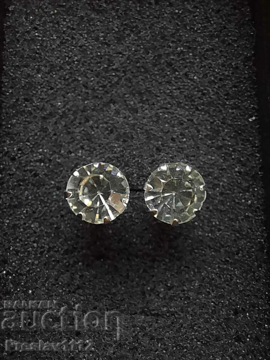 Earrings with Diamonds (Moissanite) 4ct