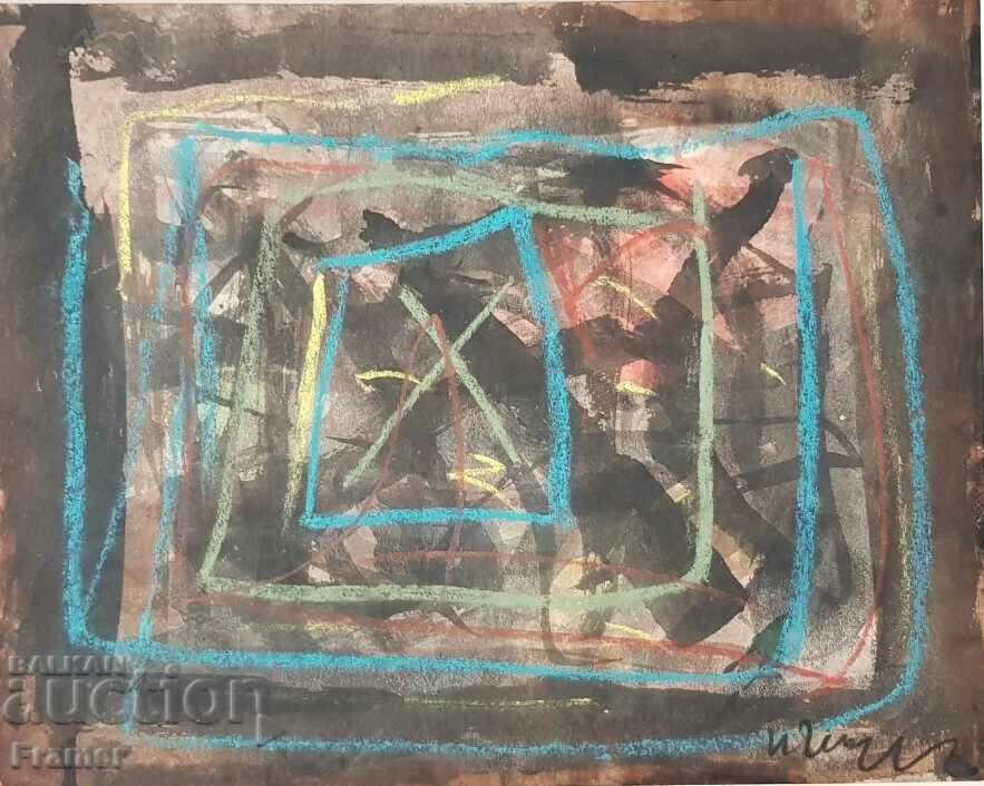 Delivery of Ivan Georgiev Rembrandt (1938-1994) Penetration mixed media