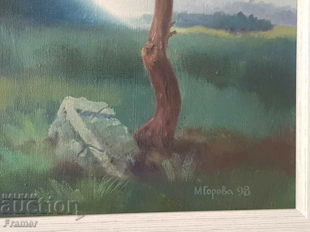 Maya Gorova 1998 Thracian Mound Oil painting - 5 Maya Gorova 1998 Thracian Mound Oil painting - 5