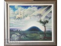 Maya Gorova 1998 Thracian Mound Oil painting