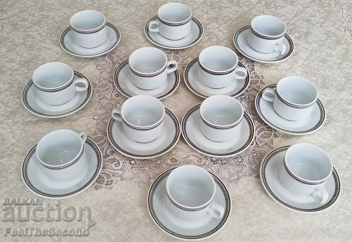 Set of cups and saucers Bavaria Germany 50 Zeh Scherze