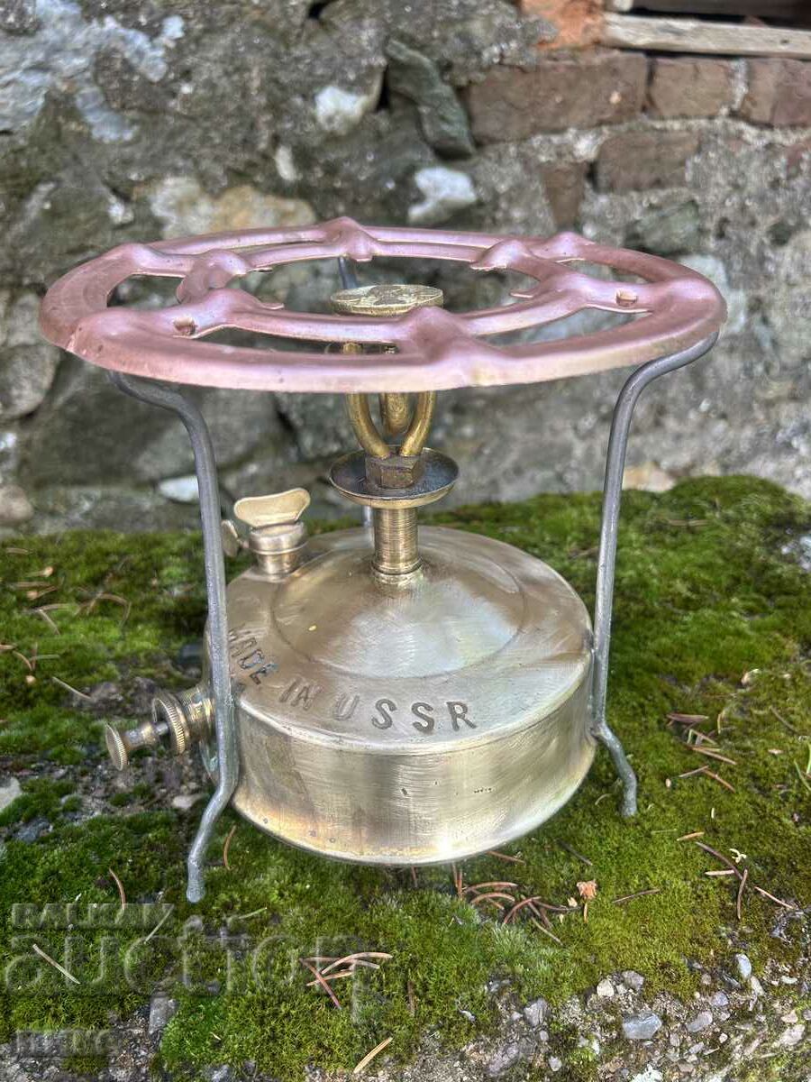 Old gas brass stove