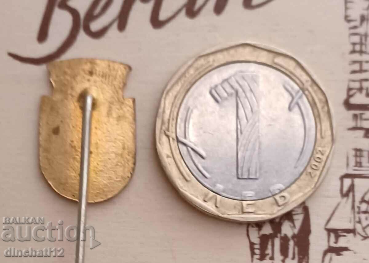 Badge. Coat of arms of Berlin Germany with price 2.00 BGN | € 1.02 Badge. Coat of arms of Berlin Germany with price 2.00 BGN | € 1.02