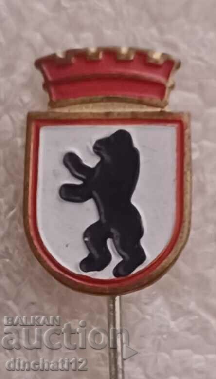 Delivery of Badge. Coat of arms of Berlin Germany Delivery of Badge. Coat of arms of Berlin Germany