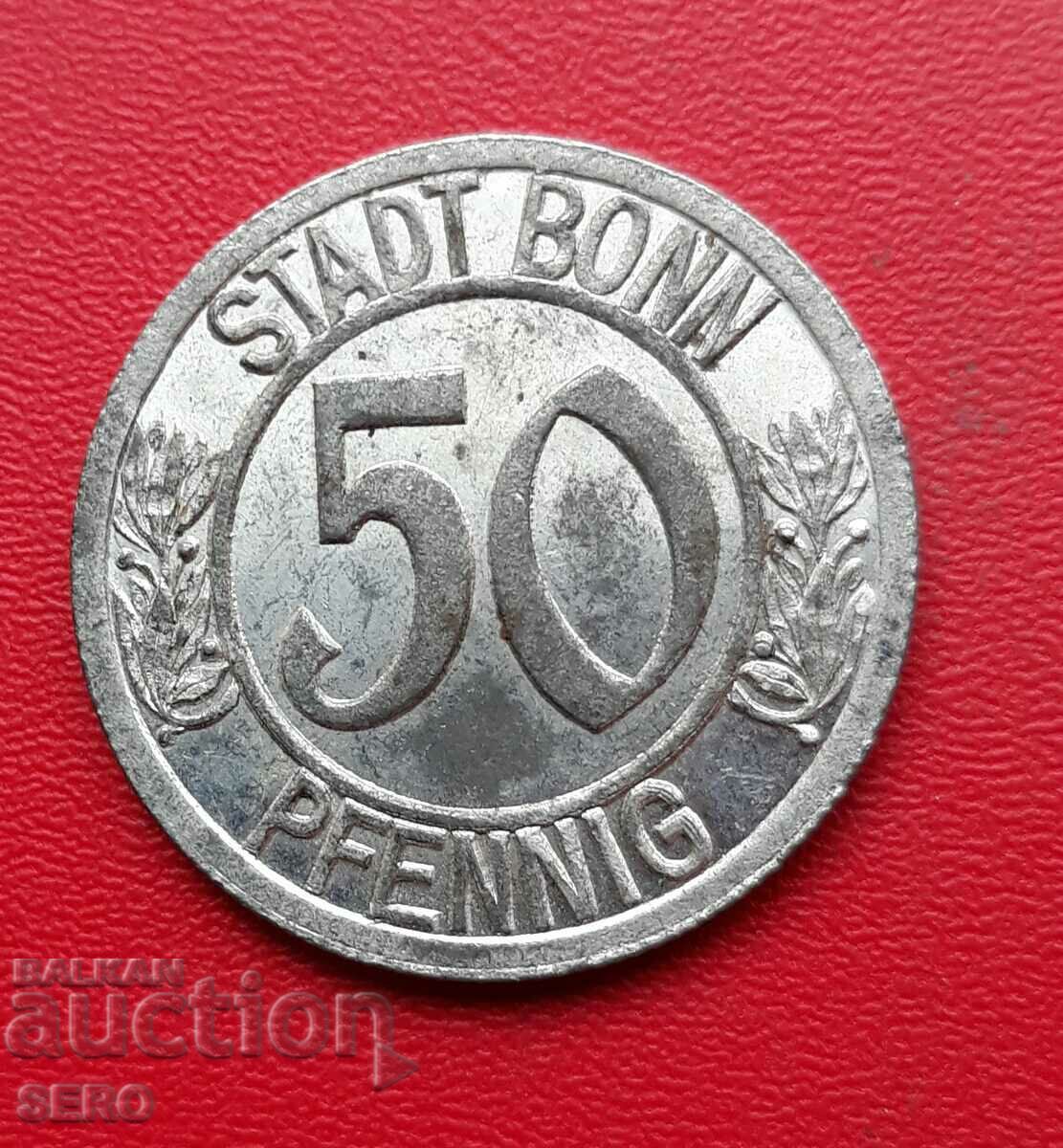 Germania-S.Rhine-Westf.-Bonn-50 pf. 1920-Beethoven-rezervat