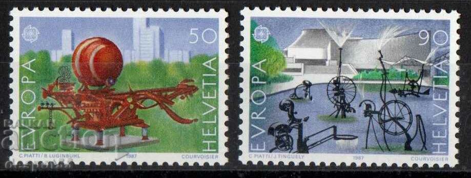 1987. Elveţia. Europa - Arhitectură modernă.