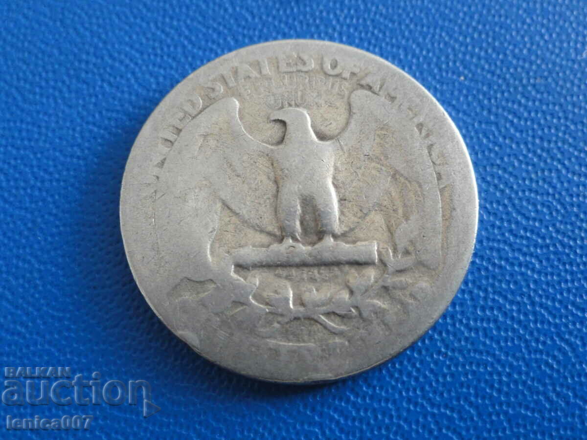 ΗΠΑ 1941 - Τέταρτο δολάριο (S) με τιμή 12.00 BGN | € 6.14 ΗΠΑ 1941 - Τέταρτο δολάριο (S) με τιμή 12.00 BGN | € 6.14