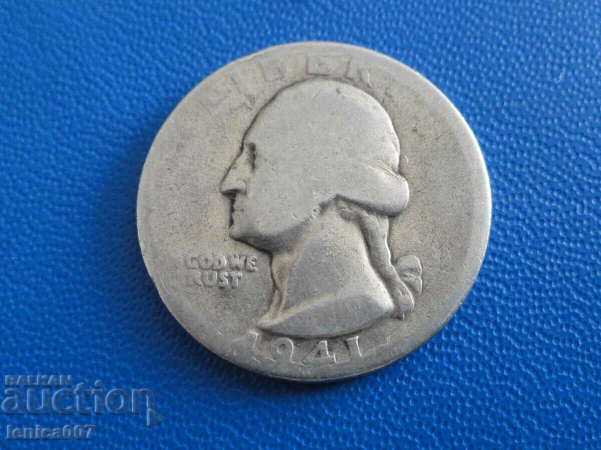 Δημοπρασία ΗΠΑ 1941 - Τέταρτο δολάριο (S) Δημοπρασία ΗΠΑ 1941 - Τέταρτο δολάριο (S)