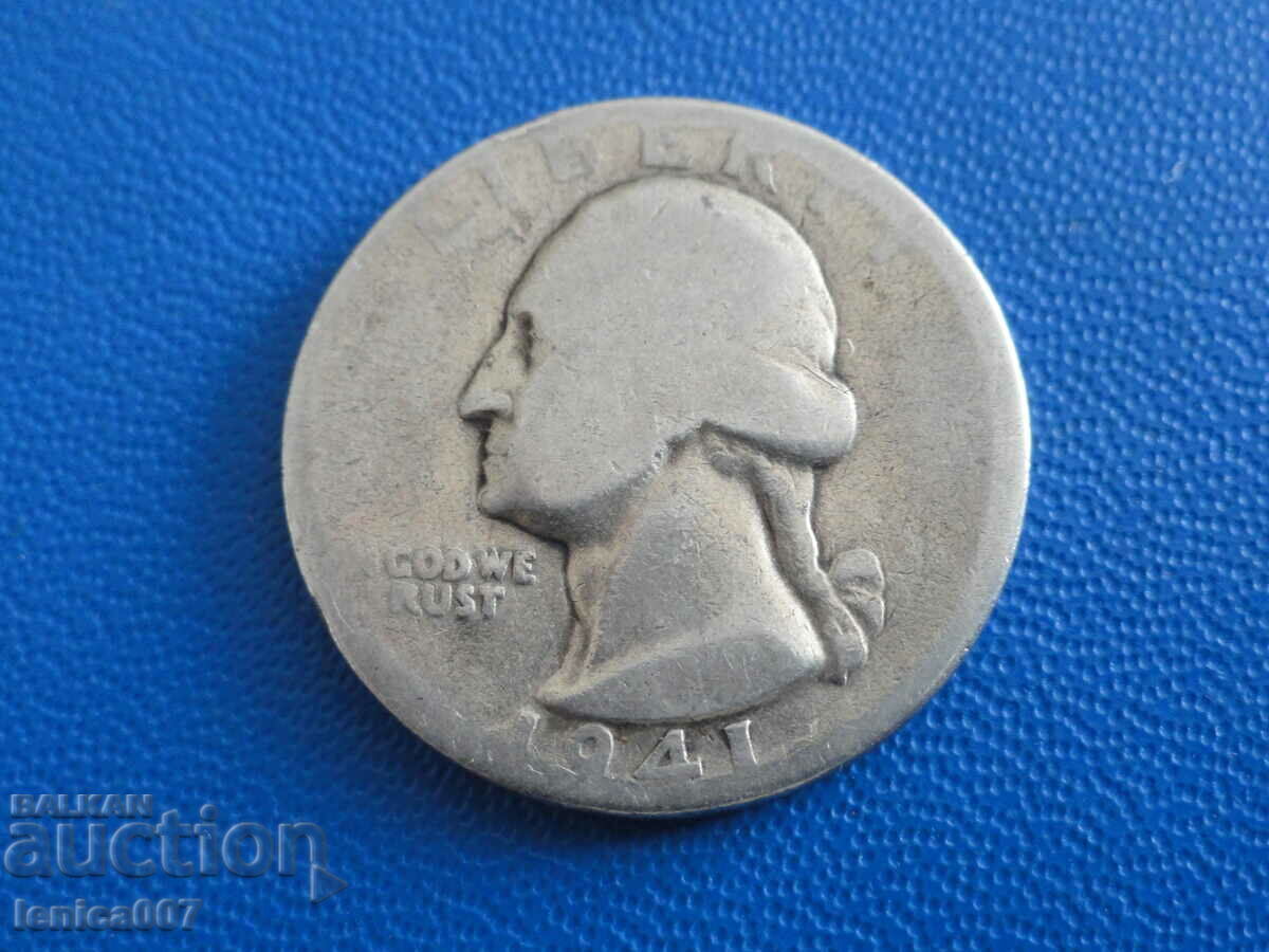 ΗΠΑ 1941 - Τέταρτο δολάριο (S) - 5 ΗΠΑ 1941 - Τέταρτο δολάριο (S) - 5