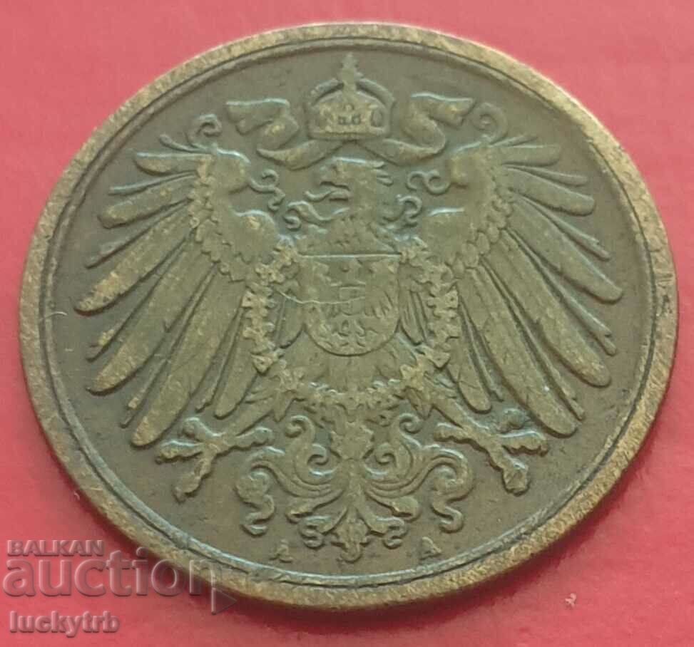 1 pfennig 1900 "A" - Germany with price 3.00 BGN | € 1.53
