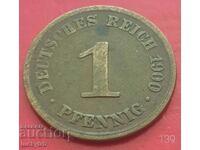 1 pfennig 1900 "A" - Γερμανία