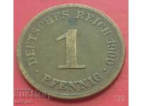 1 pfennig 1900 "A" - Germania