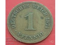 1 pfennig 1874 "C" - Γερμανία