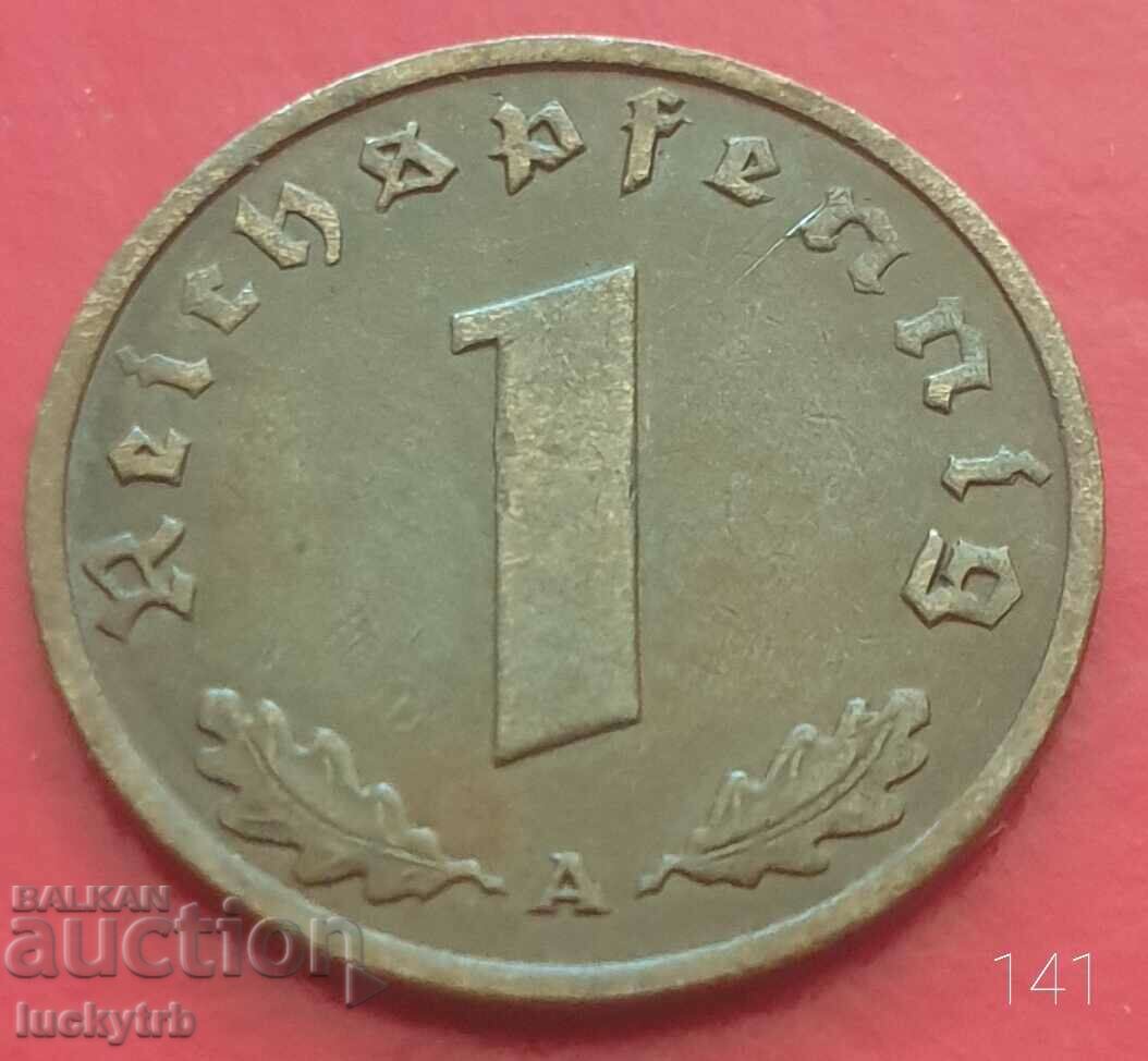 1 pfennig 1937 "A" - Germany