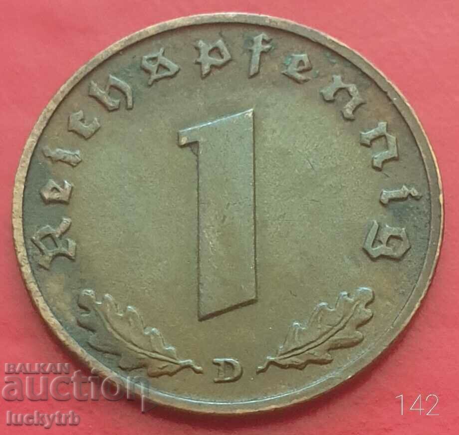 1 Reichspfennig 1938 "D" - Germany 1 Reichspfennig 1938 "D" - Germany