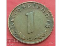 1 райхспфениг 1938 "D" - Германия