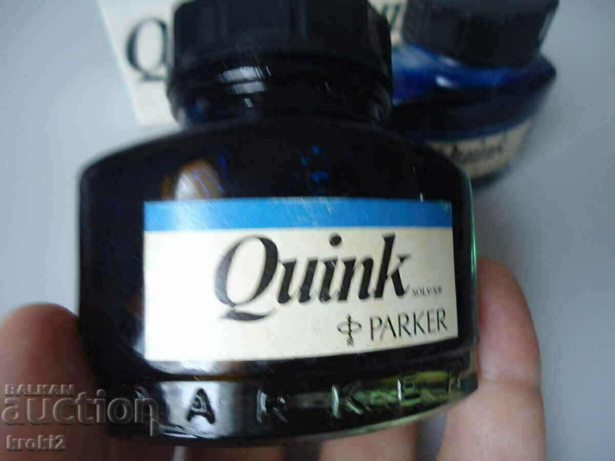 Two old Parker Parker ink bottles with price 10.00 BGN | € 5.11 Two old Parker Parker ink bottles with price 10.00 BGN | € 5.11