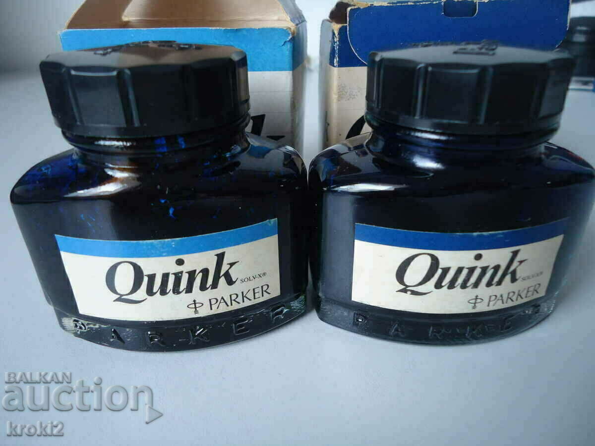 Two old Parker Parker ink bottles - 7 Two old Parker Parker ink bottles - 7