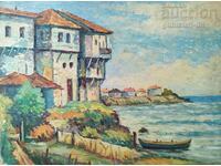 Pictură, peisaj, Sozopol, anii 1980.