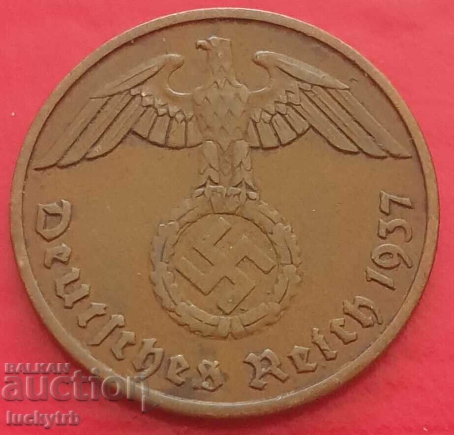 2 райхспфенига 1937 "А" - Германия с цена € 2.00 | 3.91 лв.