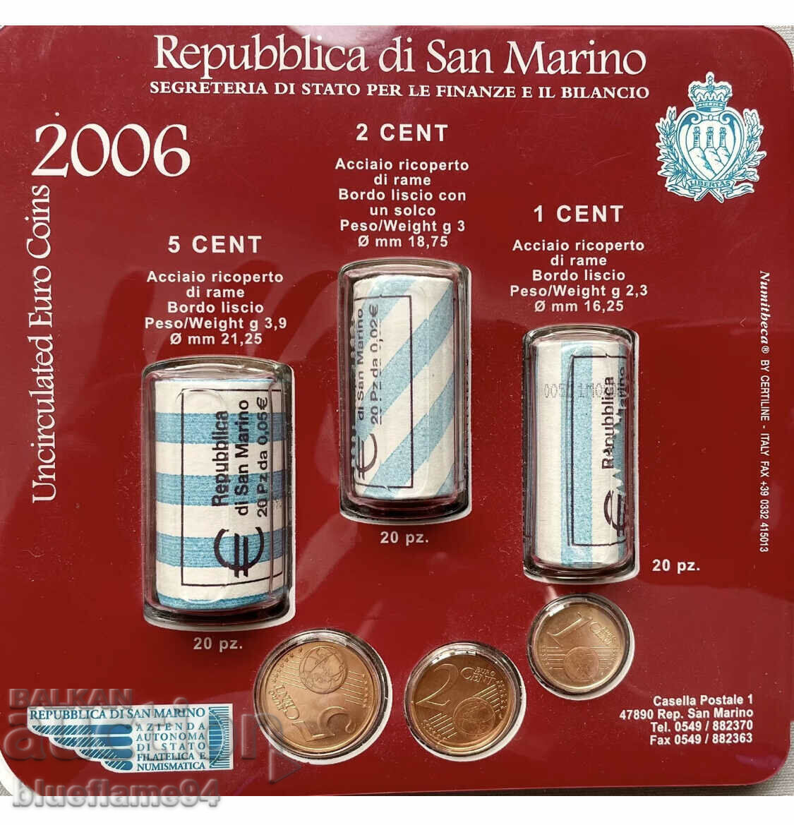 Euro set San Marino 2006 with price 19.00 BGN | € 9.71